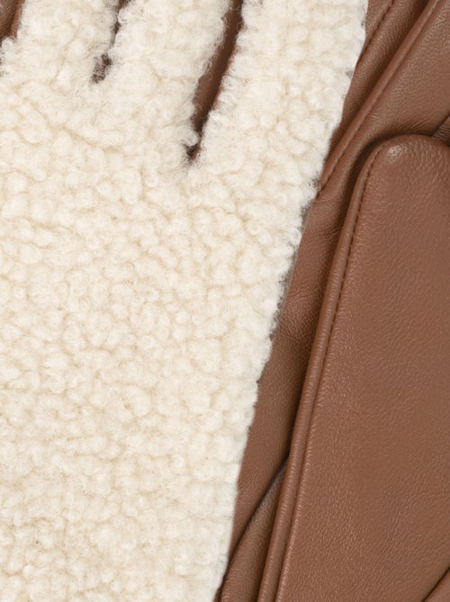 Gants Tactiles en cuir d'agneau pleine fleur - doublés chaud femme Isotoner - Kiabi