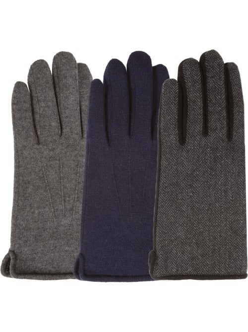 Gants tactiles en laine, doublés imitation micro- imitation fourrure homme isotoner - Kiabi Gants tactiles en laine, doublés imitation micro- imitation fourrure homme isotoner - Kiabi