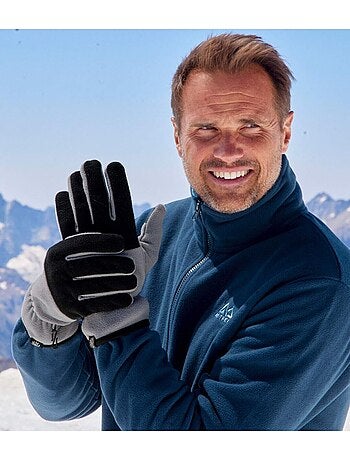 Gants tactiles en polaire bicolore - atlas for men