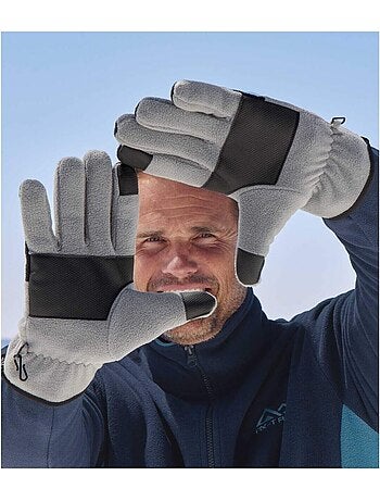 Gants tactiles en polaire bicolore - atlas for men
