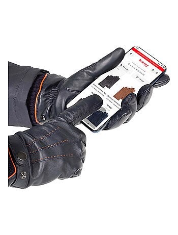 Gants tactiles, en polaire recyclée homme Isotoner