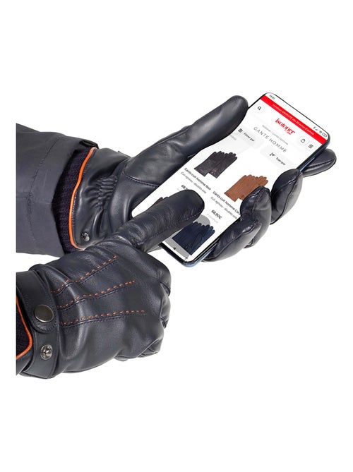 Gants tactiles, en polaire recyclée homme Isotoner - Kiabi