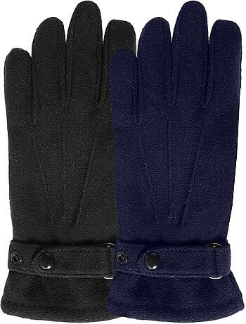 Gants tactiles, en polaire recyclée homme