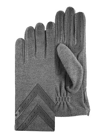 Gants tactiles en polaire recyclée résistant à l'eau, non doublés femme Isotoner