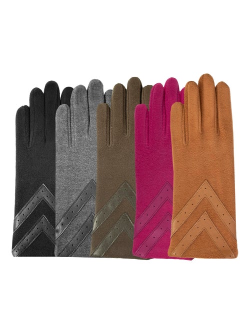 Gants tactiles en polaire recyclée résistant à l'eau, non doublés femme Isotoner - Kiabi