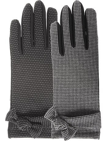 Gants tactiles en tissu - non doublés femme isotoner