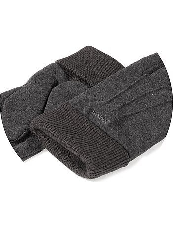 Gants tactiles en tissu doux et chaud, non doublés homme isotoner