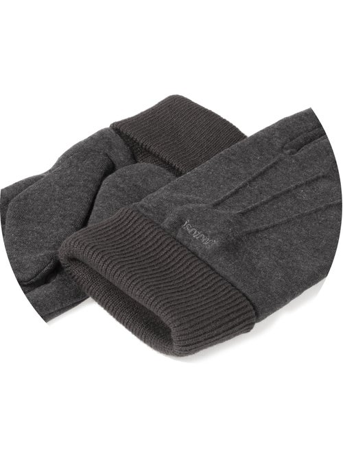 Gants tactiles en tissu doux et chaud, non doublés homme Isotoner - Kiabi
