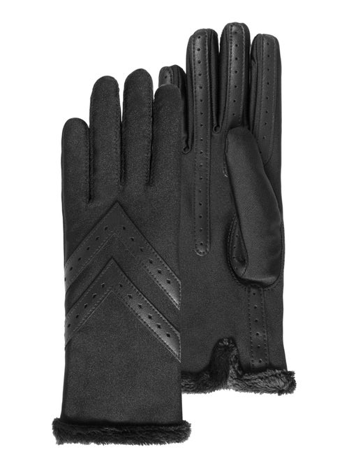 Gants tactiles en tissu recyclé, doublés chaud, Taille Unique femme Isotoner - Kiabi