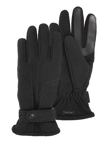 Gants tactiles, polaire recyclée - doublure x-tra flex homme Isotoner