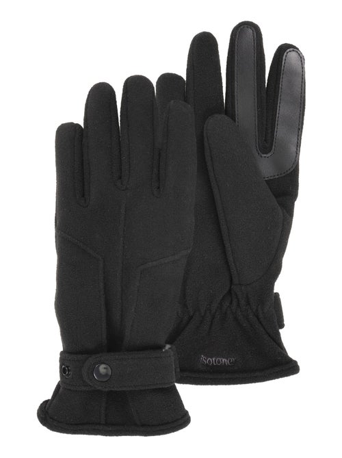 Gants tactiles, polaire recyclée - doublure X-TRA FLEX homme Isotoner - Kiabi