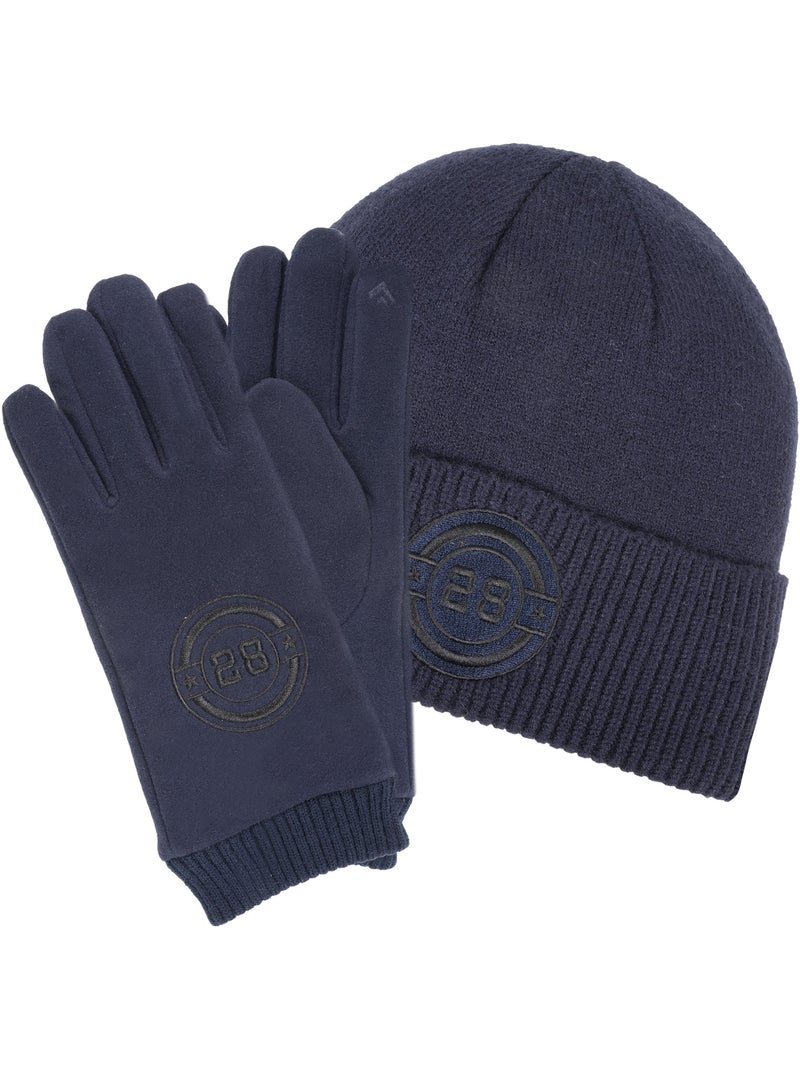 Gants tactiles, tactiles, chauds, doublés imitation fourrure mixte enfant Bleu marine - Kiabi