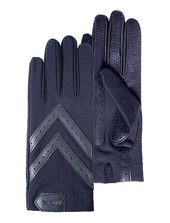 Gants tactiles tissu extensible recyclé, résistant à l'eau, non doublé, femme Isotoner