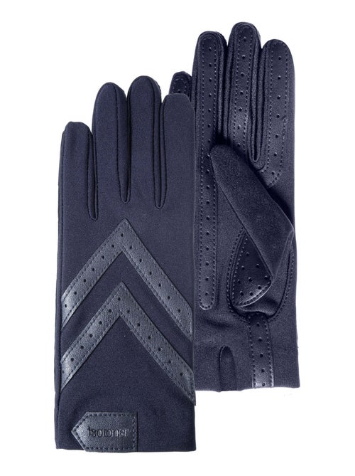 Gants tactiles tissu extensible recyclé, résistant à l'eau, non doublé, femme Isotoner - Kiabi