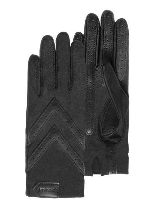 Gants tactiles tissu extensible recyclé, résistant à l'eau, non doublé, femme Isotoner - Kiabi