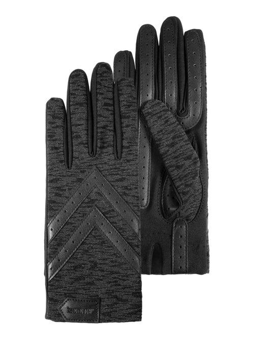 Gants tactiles tissu extensible recyclé, résistant à l'eau, non doublé, femme Isotoner - Kiabi