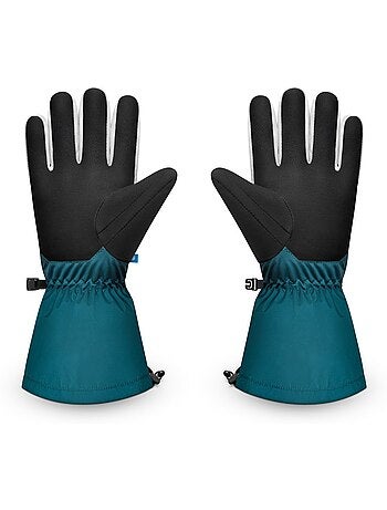 Gants thermiques de ski sports d'hiver homme et femme misty green ducky