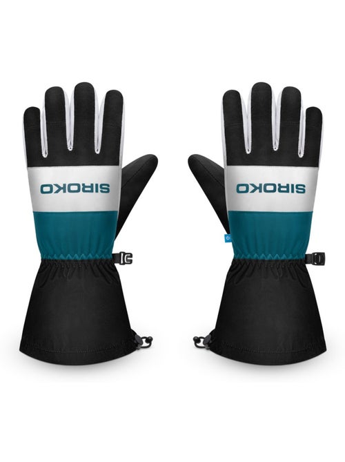 Gants thermiques de ski sports d'hiver homme et femme misty - Kiabi