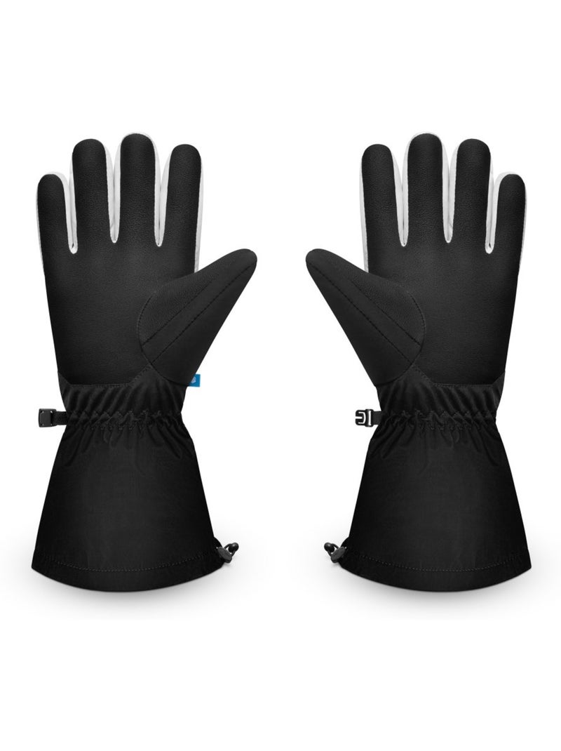 Gants thermiques de ski sports d'hiver homme et femme misty Noir - Kiabi