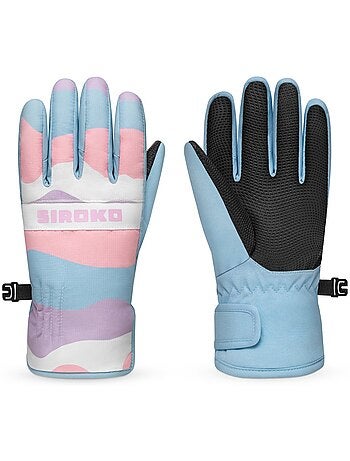 Gants thermiques snowboard et ski enfant sports d'hiver enfants bubbles