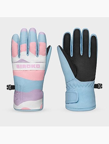 Gants thermiques snowboard et ski enfant sports d'hiver enfants bubbles