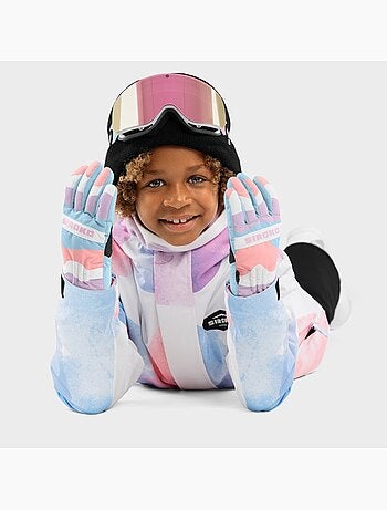 Gants thermiques snowboard et ski enfant sports d'hiver enfants bubbles
