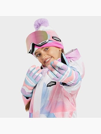 Gants thermiques snowboard et ski enfant sports d'hiver enfants bubbles