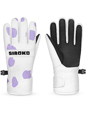 Gants thermiques snowboard et ski enfant sports d'hiver enfants doodle