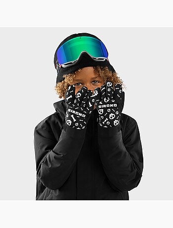 Gants thermiques snowboard et ski enfant sports d'hiver enfants skull