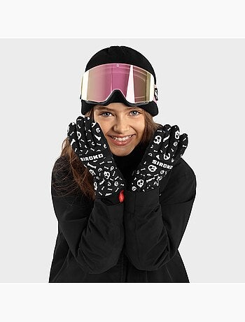 Gants thermiques snowboard et ski enfant sports d'hiver enfants skull