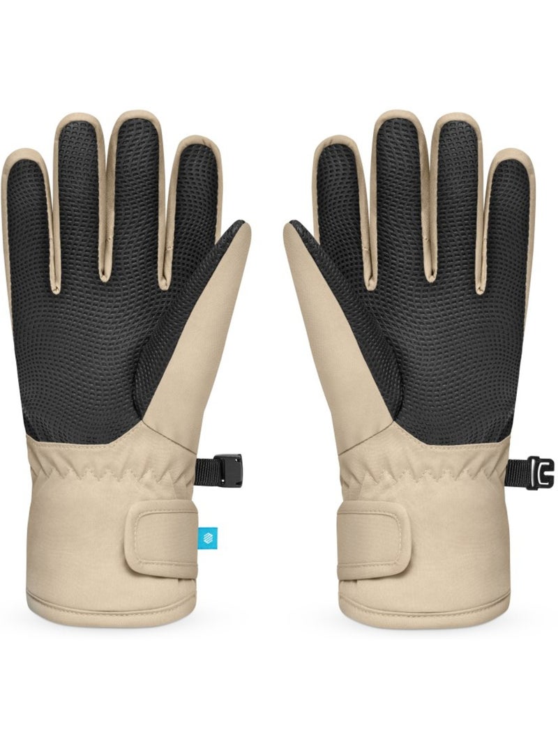 Gants thermiques snowboard et ski enfant sports d'hiver enfants whiz Beige - Kiabi