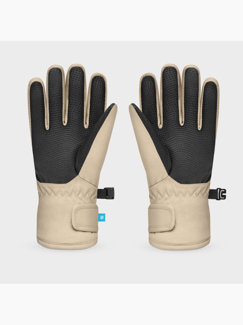 Gants thermiques snowboard et ski enfant sports d'hiver enfants whiz Beige - Kiabi