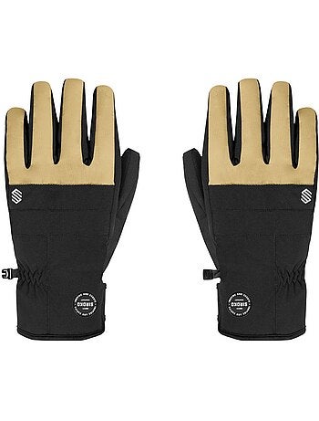 Gants thermiques snowboard et ski sports d'hiver homme et femme voss camel