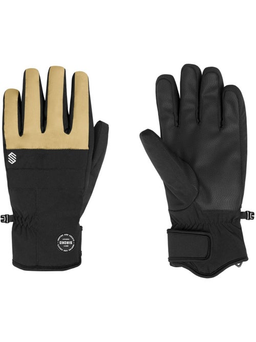 Gants thermiques snowboard et ski sports d'hiver homme et femme voss camel - Kiabi