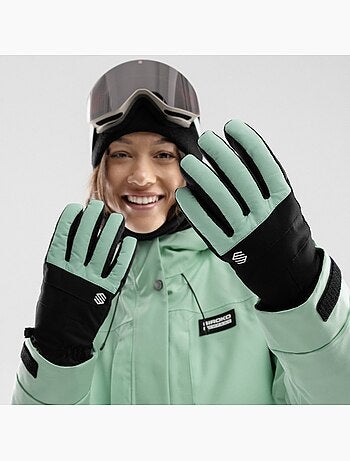 Gants thermiques snowboard et ski sports d'hiver homme et femme voss dead moss