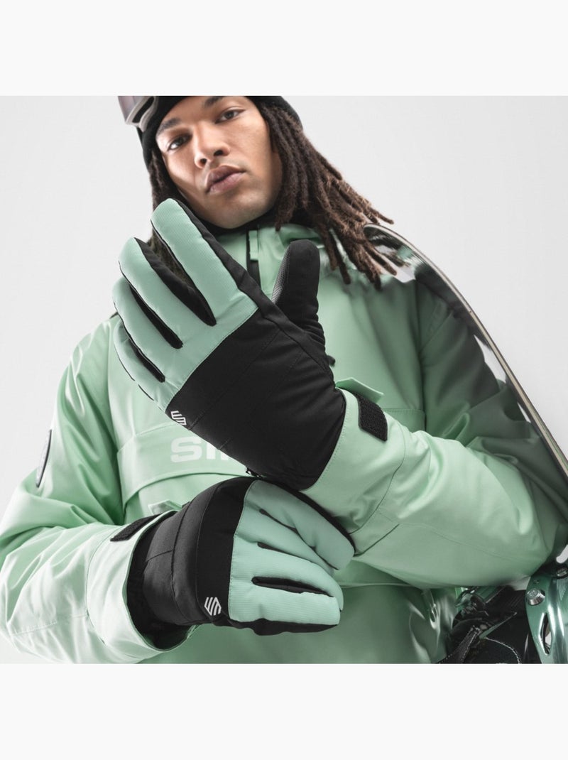Gants thermiques snowboard et ski sports d'hiver homme et femme voss dead moss Vert - Kiabi