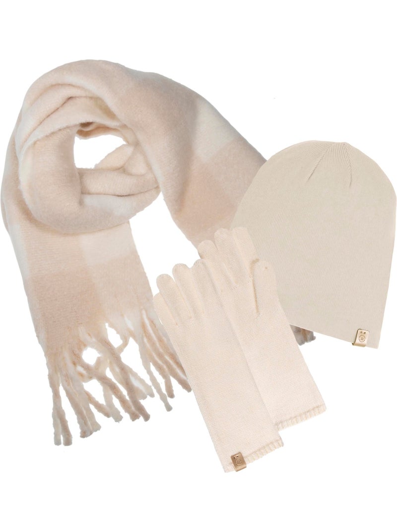 Gants ultra doux, taille unique, non doublé femme Beige clair - Kiabi