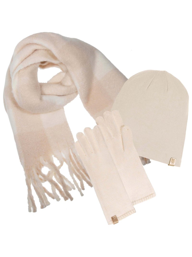 Gants ultra doux, taille unique, non doublé femme Isotoner Beige clair - Kiabi