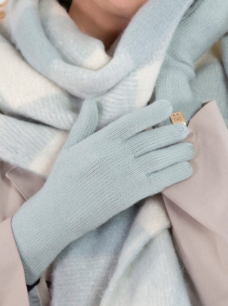 Gants ultra doux, taille unique, non doublé femme Isotoner Vert clair - Kiabi