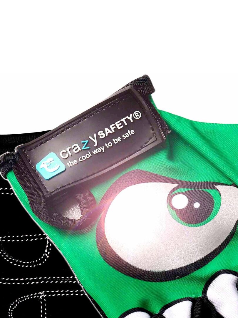 Gants De Vélo Enfant Crazy Safety - Roses Avec Yeux Réfléchissants - Paumes Rembourrées - Taille S Gants De Vélo Enfant Crazy Safety - Roses Avec Yeux Réfléchissants - Paumes Rembourrées - Taille S