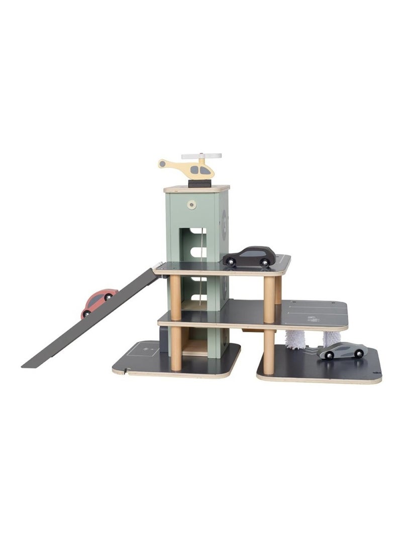 Garage à voitures en bois Noir - Kiabi