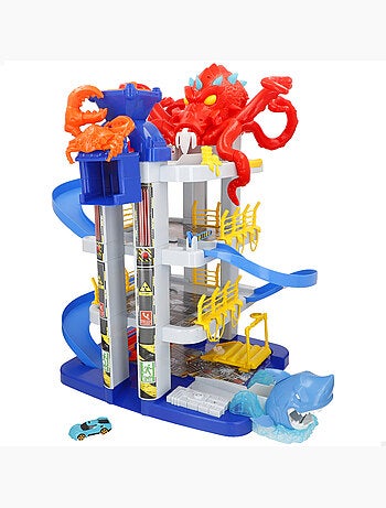 Garage des bêtes aquatiques avec la voiture teamsterz