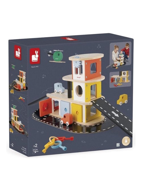 Garage Educatif Bolid En Bois - Kiabi