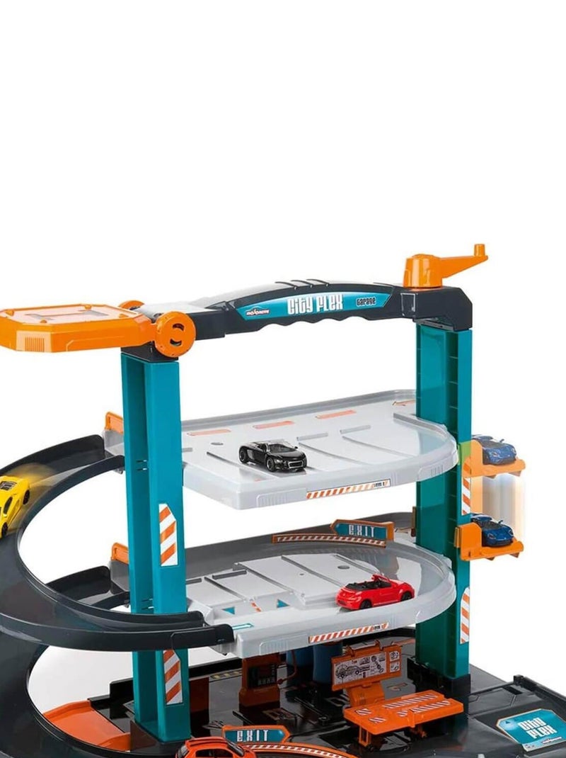 Garage Majorette : Garage City Flex avec 5 véhicules N/A - Kiabi