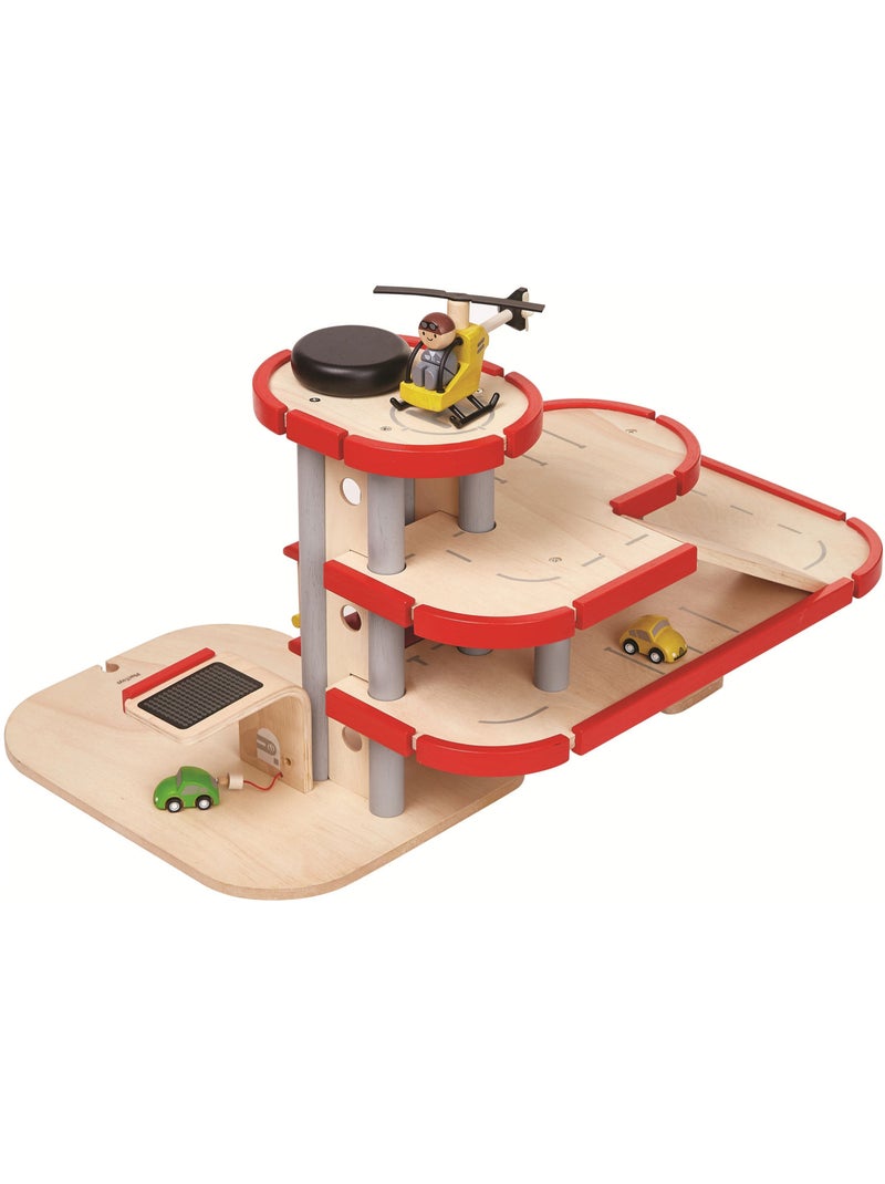 Garage parking en bois Rouge - Kiabi
