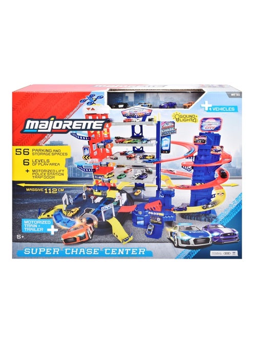 Garage Super Chase Center - 6 niveaux de jeu 5 voitures - Kiabi