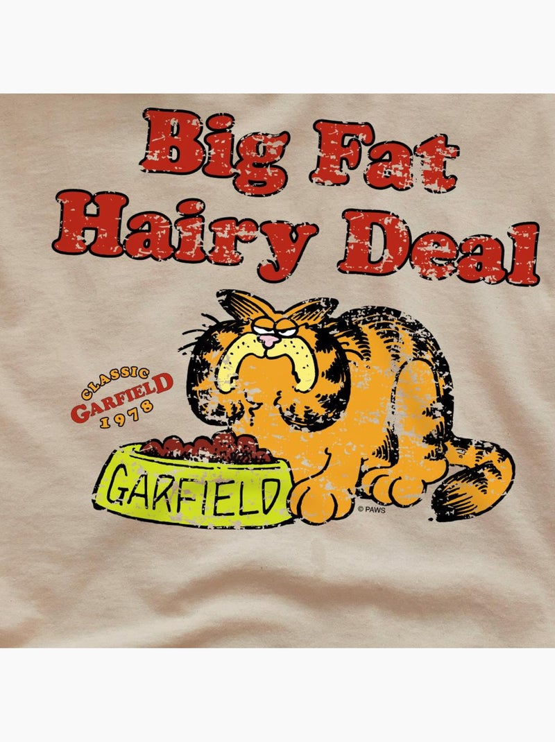 Garfield - T-shirt BIG FAT HAIRY DEAL Beige sable - Kiabi
