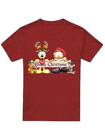 Garfield - T-shirt de Noël motif banderole
