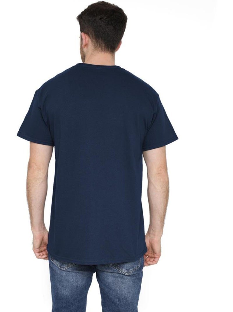 Garfield - T-shirt DON'T DO MORNINGS Bleu marine - Kiabi