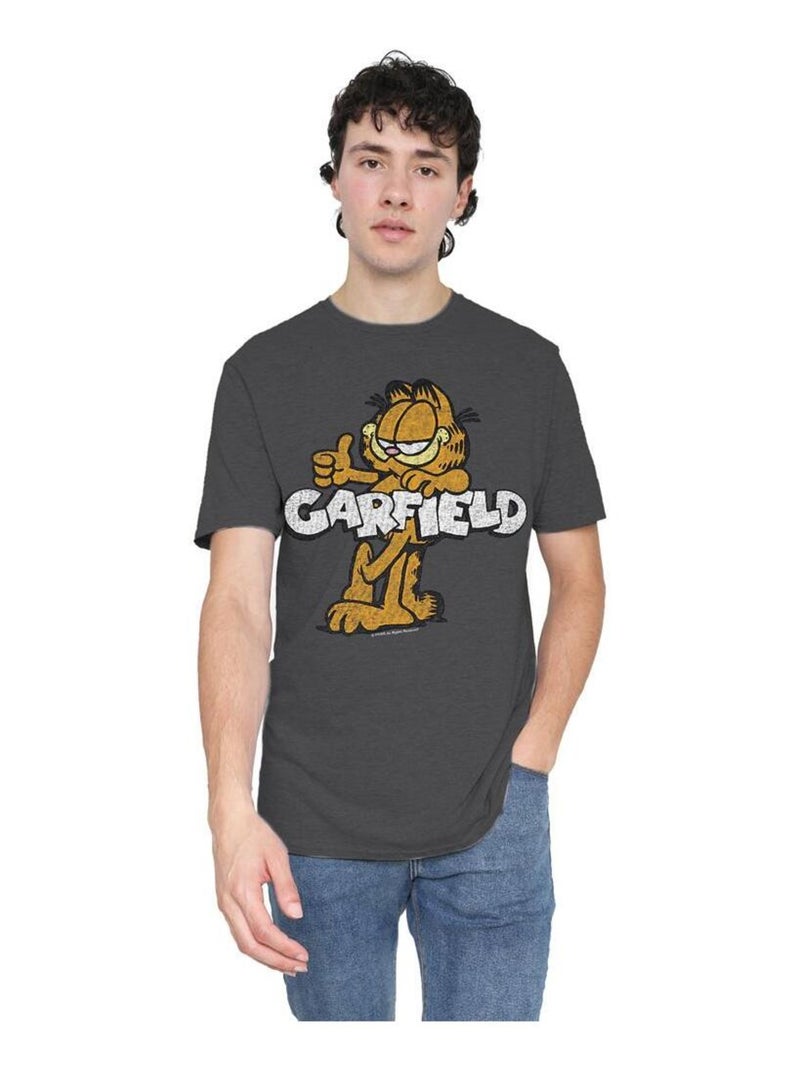 Garfield - T-shirt GARF Gris Noir - Kiabi